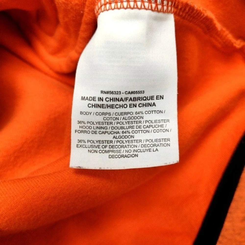 Nike Hoodie Mens M Orange Tech Fleece Windrunner Full Zip Hooded 545277-891